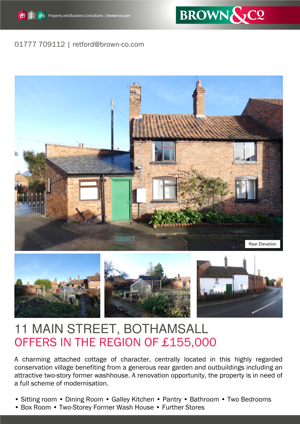 11 Main Street, Bothamsall Offers in the Region of £155,000