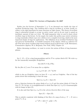 Math 711: Lecture of September 19, 2007