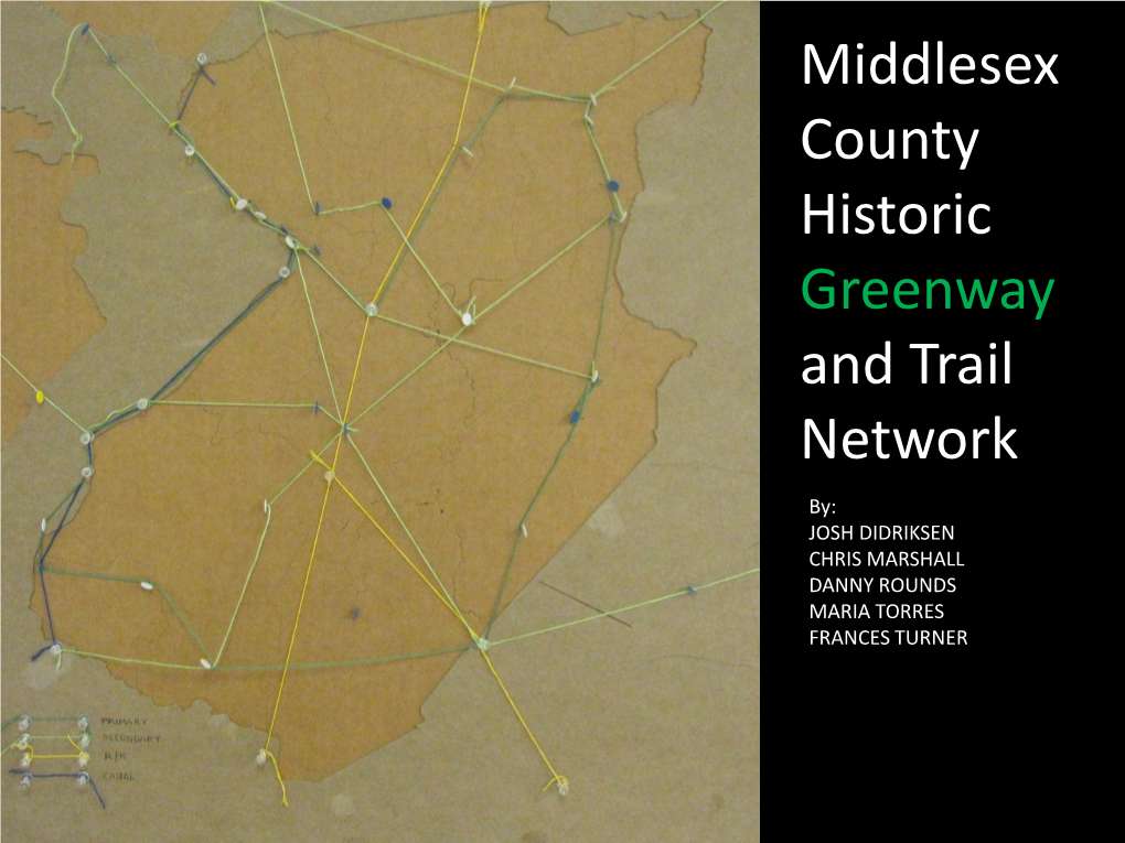 Middlesex County History Greenway