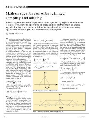 Mathematical Basics of Bandlimited Sampling and Aliasing