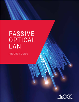 Passive Optical Lan Product Guide Not Just Products
