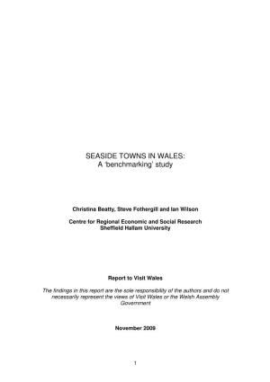 SEASIDE TOWNS in WALES: a ‘Benchmarking’ Study