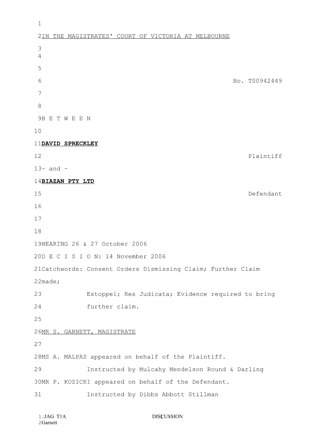 Transcript of Proceedings