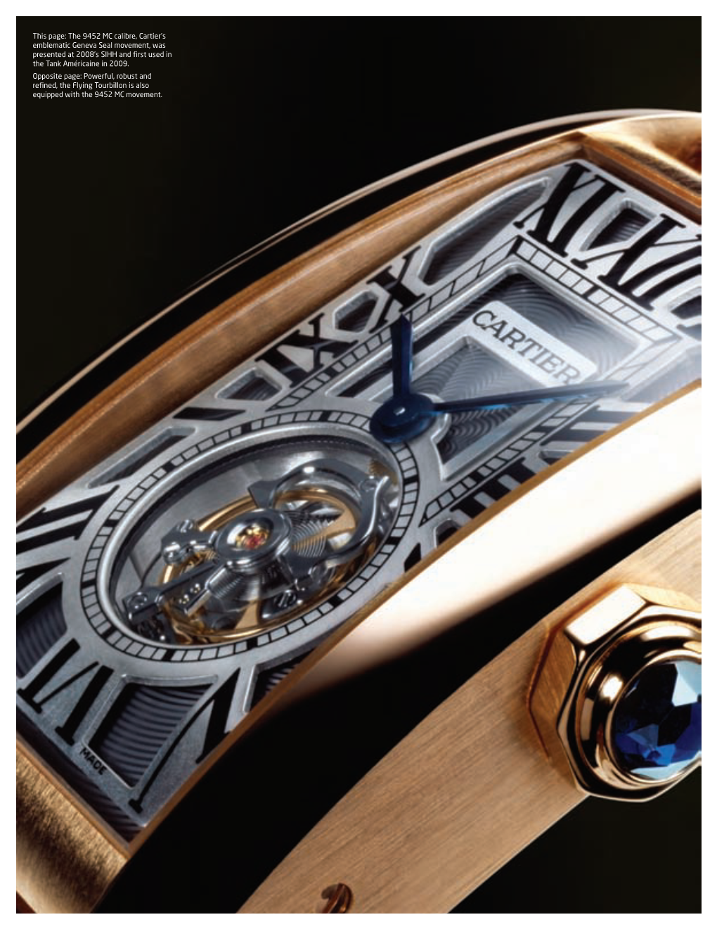 This Page: the 9452 MC Calibre, Cartier's Emblematic Geneva Seal