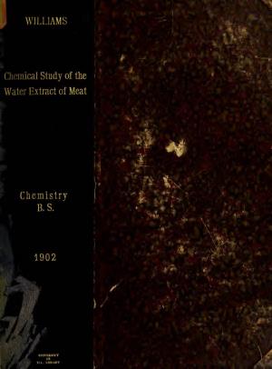 A Chemical Study of the Water Extract of Meat