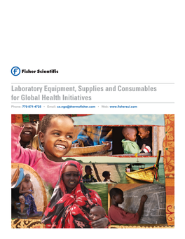Laboratory Equipment, Supplies and Consumables for Global Health Initiatives