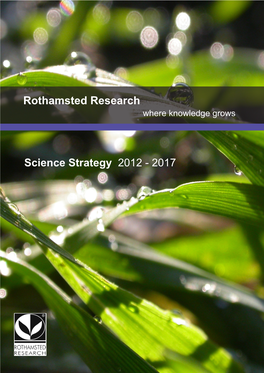 Science Strategy 2012 - 2017