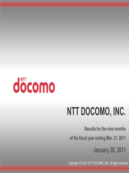 Ntt Docomo, Inc
