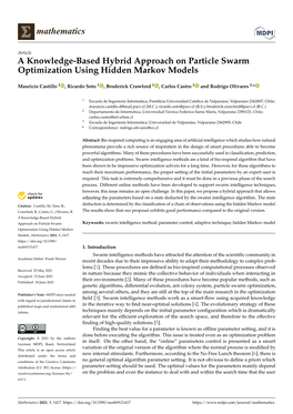 A Knowledge-Based Hybrid Approach on Particle Swarm Optimization Using Hidden Markov Models