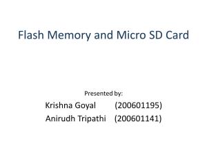 Flash Memory and Micro SD Card