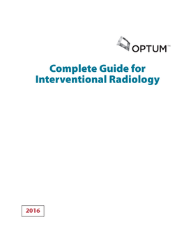 Complete Guide for Interventional Radiology