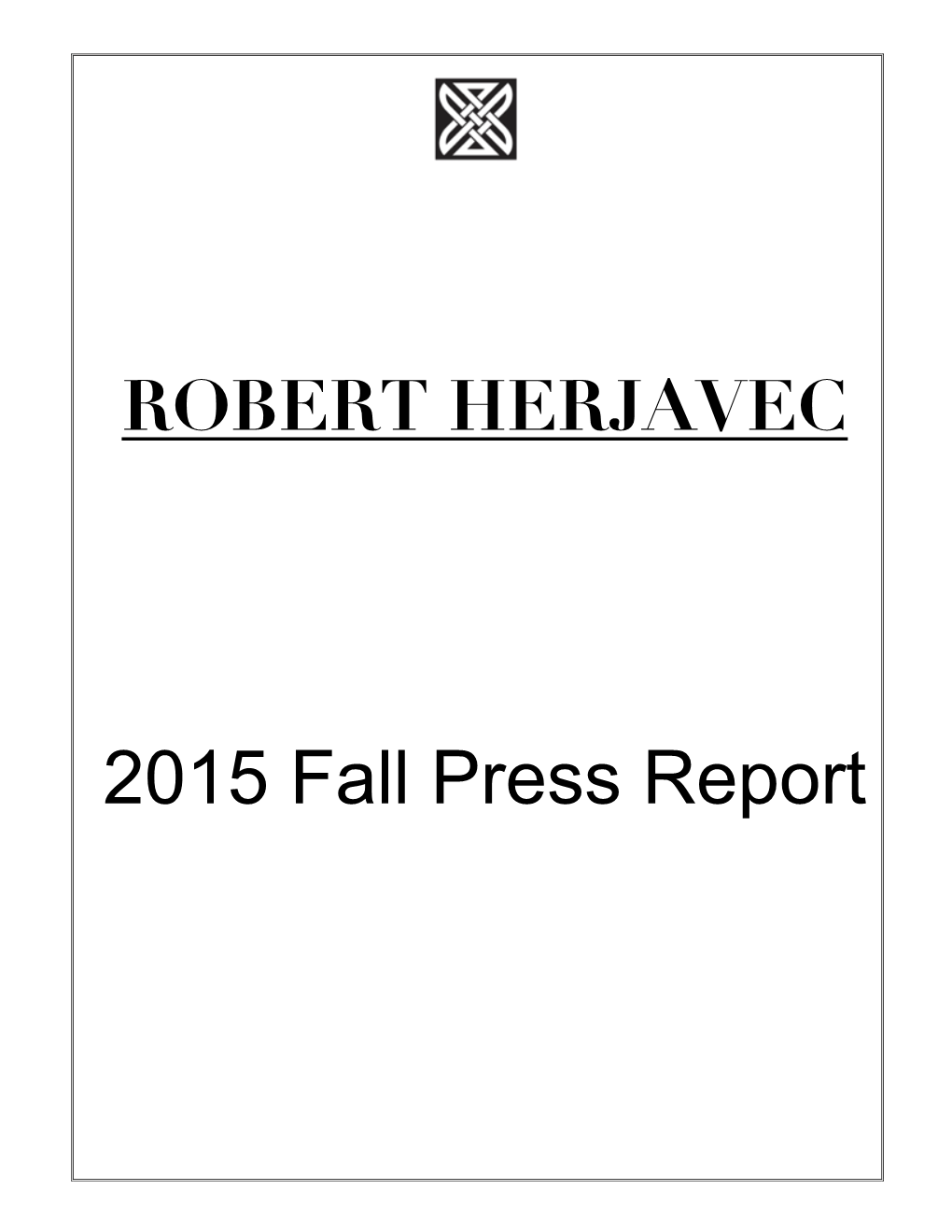 2015 Fall Press Report