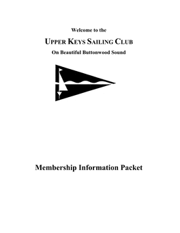 Membership Information Packet