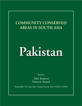 Community Conserved Areas in South Asia: Pakistan