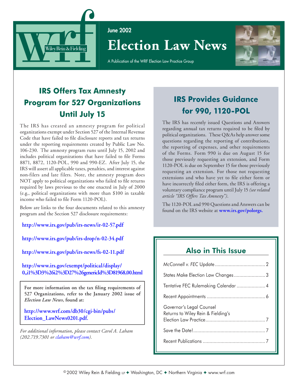 Election Law News 0206.Indd