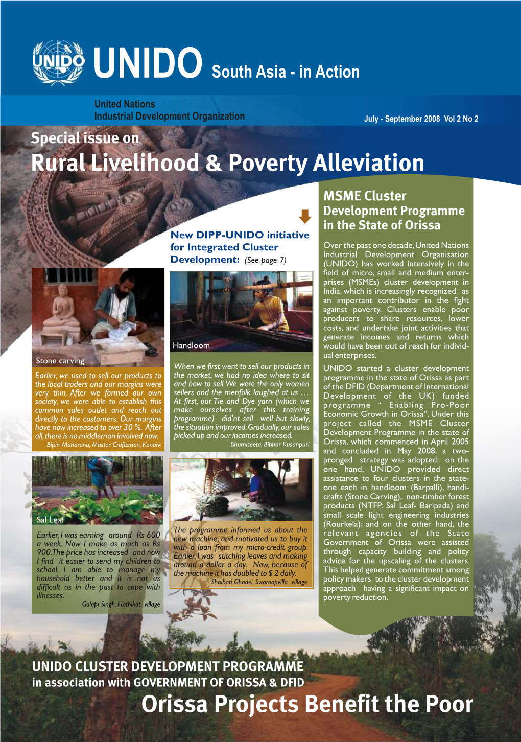 Orissa Projects Benefit the Poor Rural Livelihood & Poverty Alleviation