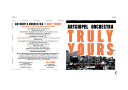 Artchipel Orchestra / Truly Yours Musiche Di Phil Miller