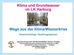 Klima Und Grundwasser Im LK Harburg
