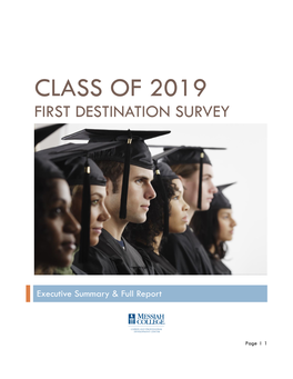 Class of 2019 First Destination Survey