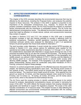 Legislative EIS for the NTTR Land Withdrawal