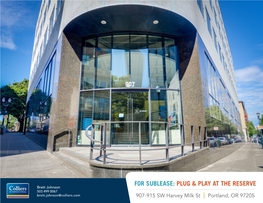 For Sublease: Plug & Play at the Reserve