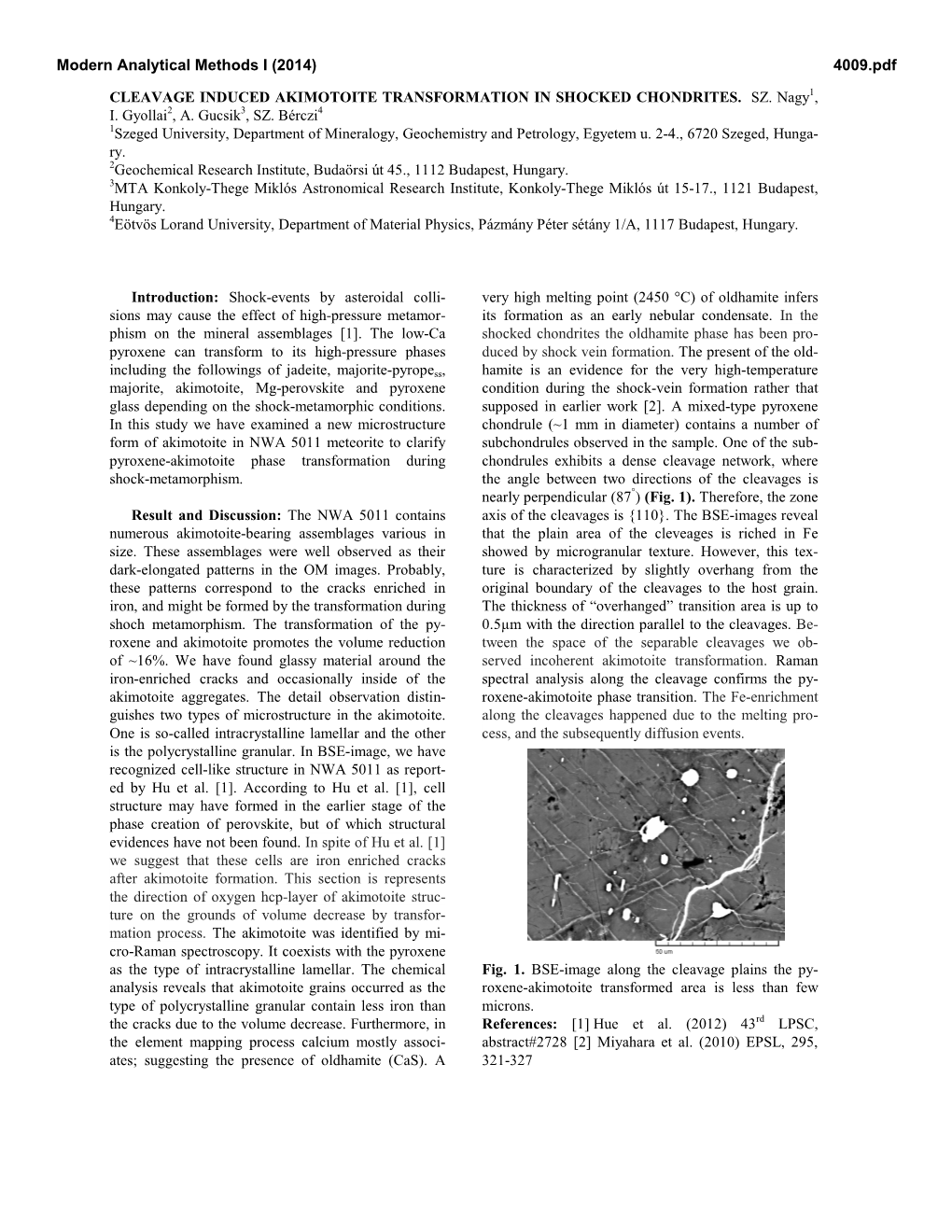 Cleavage Induced Akimotoite Transformation in Shocked Chondrites