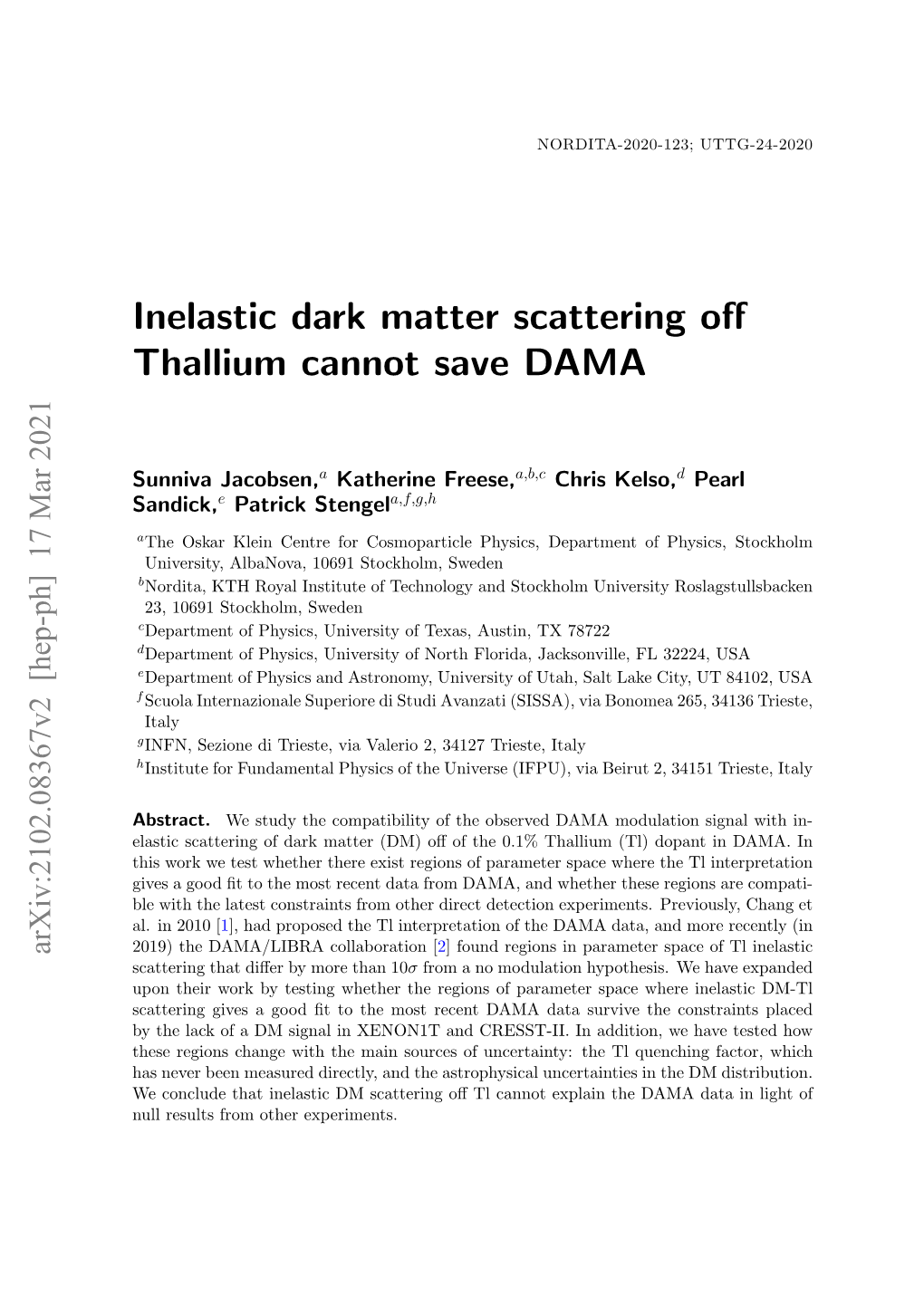 Inelastic Dark Matter Scattering Off Thallium Cannot Save DAMA