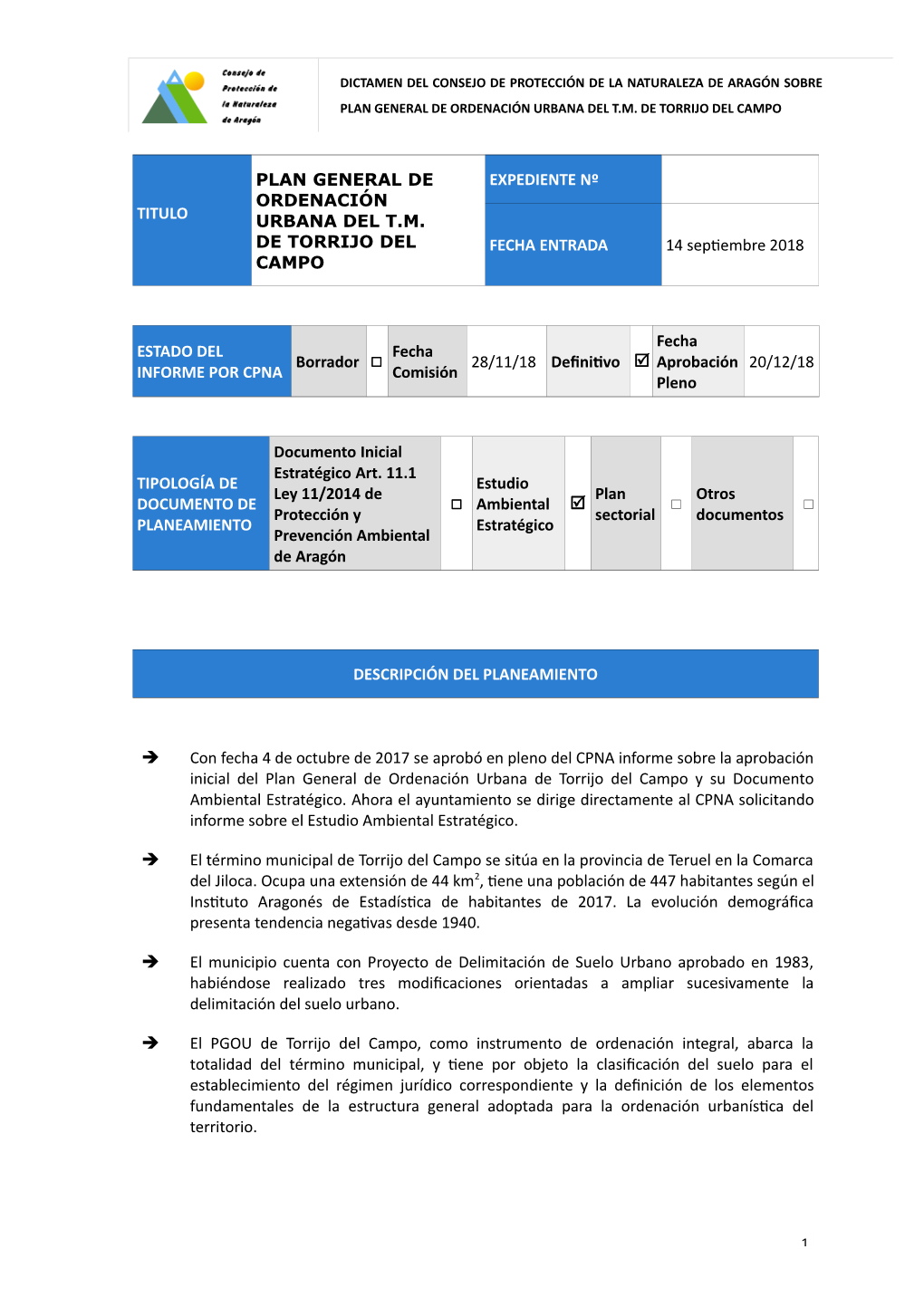Plan General De Ordenación Urbana Del Tm De Torrijo Del Campo