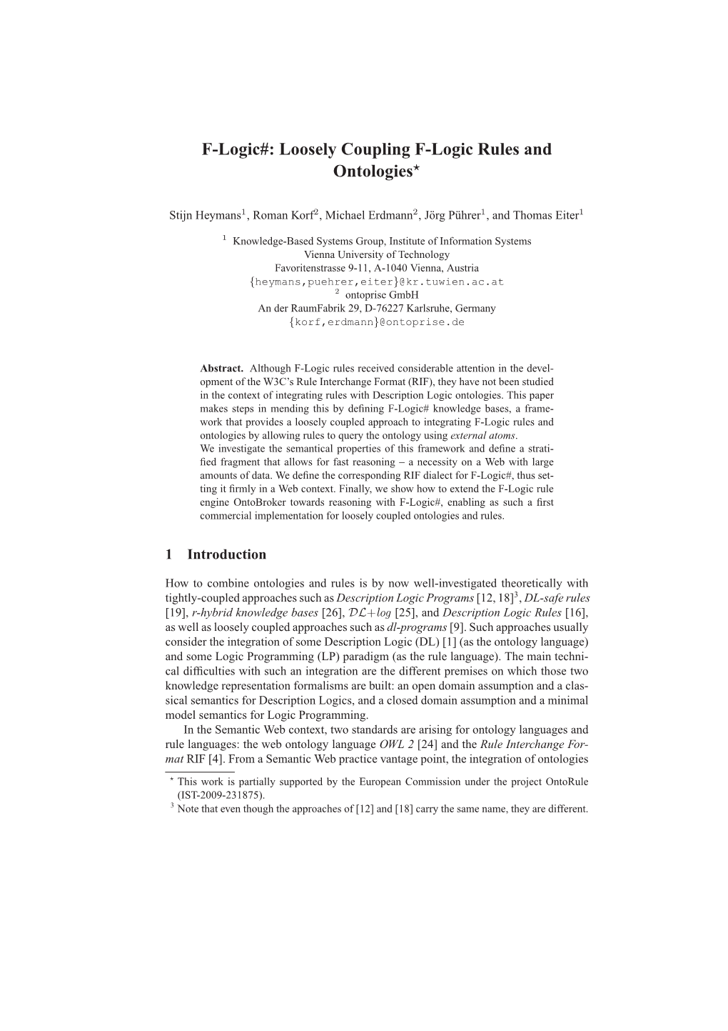 F-Logic#: Loosely Coupling F-Logic Rules and Ontologies⋆