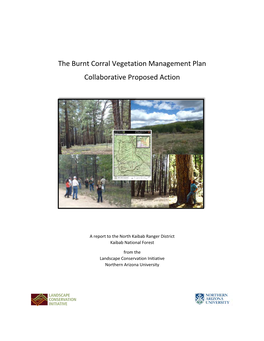 The Burnt Corral Vegetation Management Plan Collaborative Proposed Action