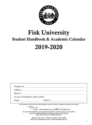 Student Handbook & Academic Calendar