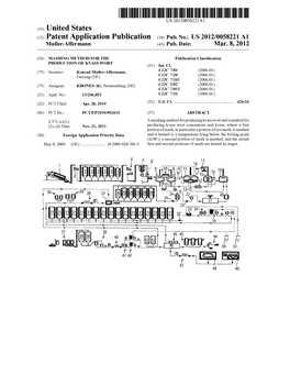 (12) Patent Application Publication (10) Pub. No.: US 2012/0058221 A1 Muller-Affermann (43) Pub