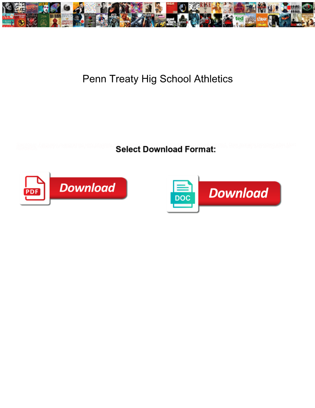 Penn Treaty Hig School Athletics