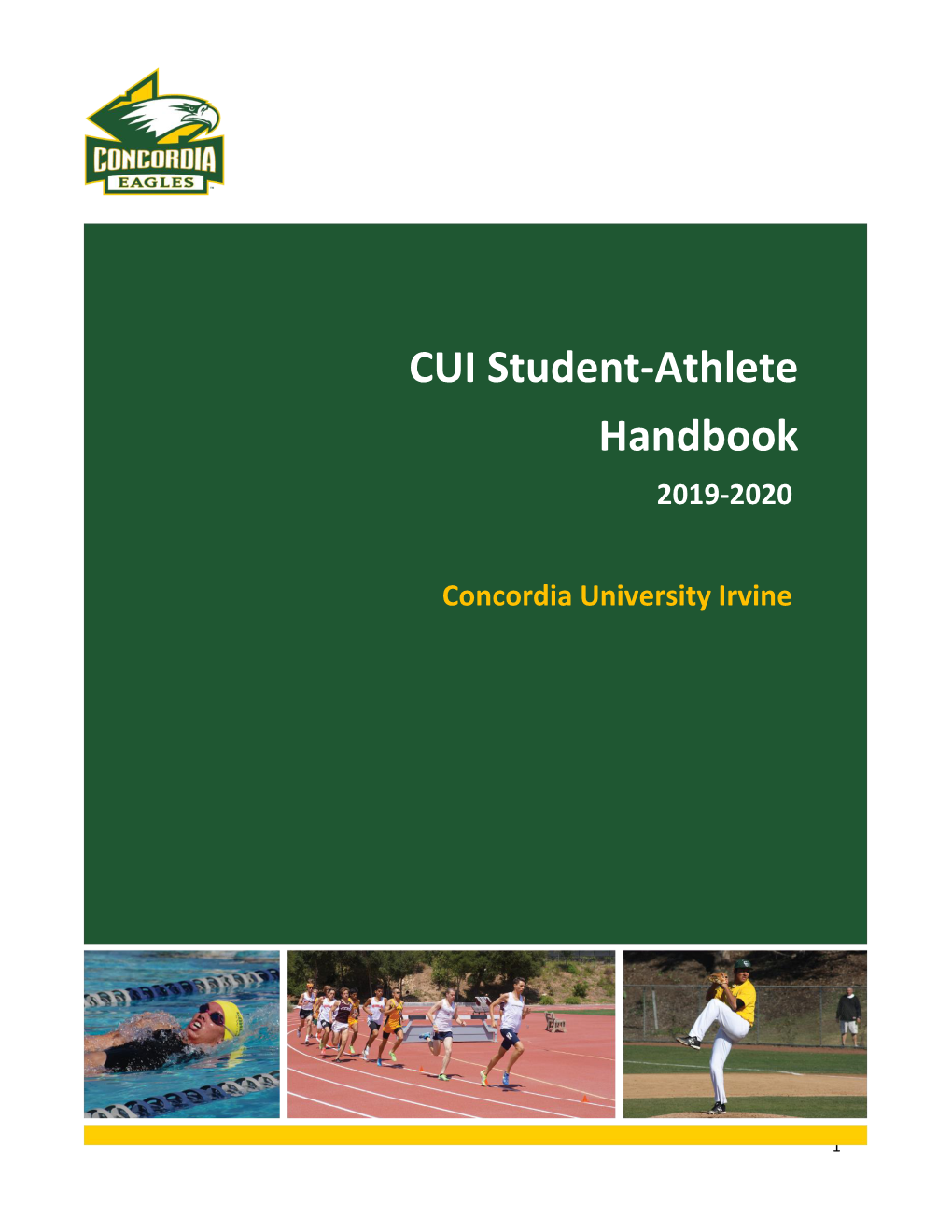 CUI Student-Athlete Handbook 2019-2020