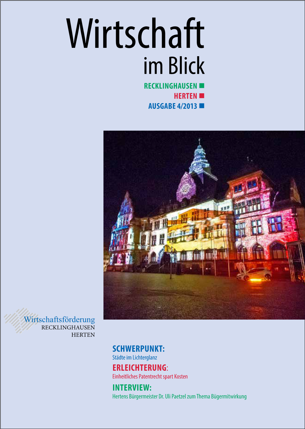 Im Blick Recklinghausen N Herten N Ausgabe 4/2013 N