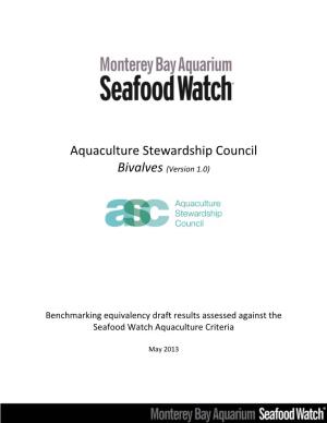 Aquaculture Stewardship Council Bivalves (Version 1.0)