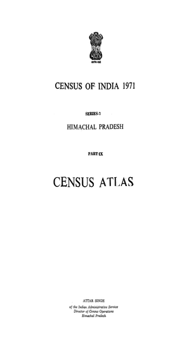 Census Atlas, Part-IX, Series-7, Himachal Pradesh