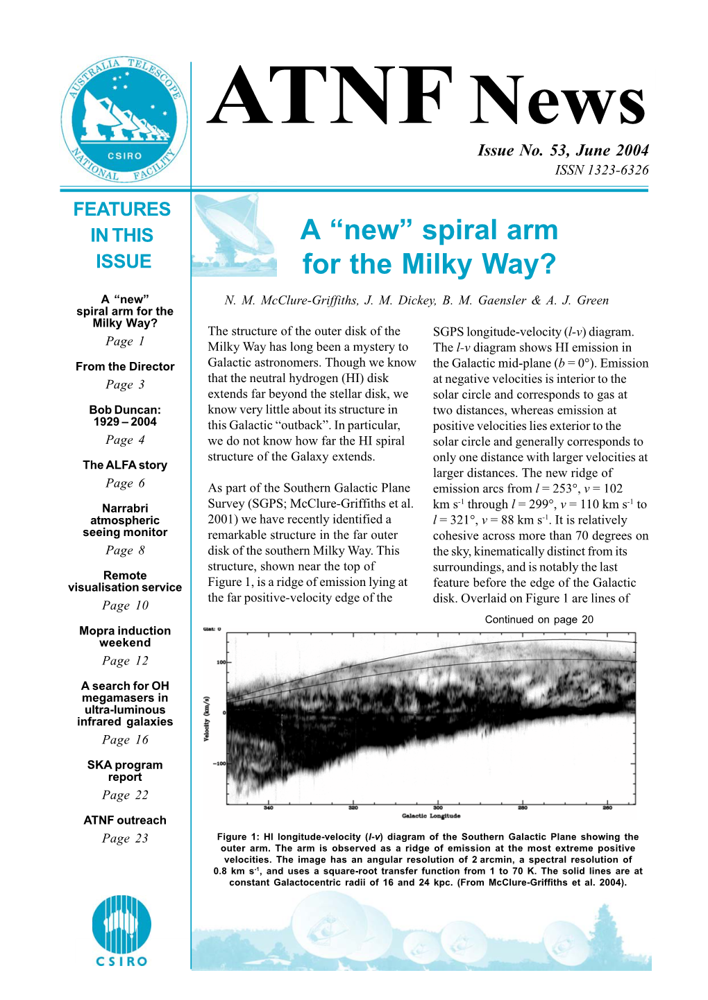 A “New” Spiral Arm for the Milky Way?