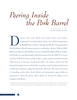 Peering Inside the Pork Barrel