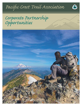 Pacific Crest Trail Association Corporate Partnership Opportunities