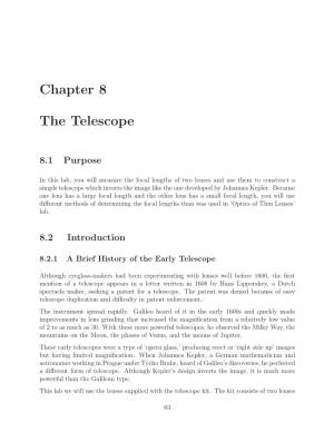 Chapter 8 the Telescope