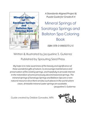 Mineral Springs of Saratoga Springs and Ballston Spa Coloring Book