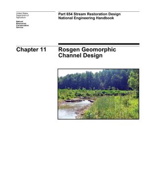 Chapter 11: Rosgen Geomorphic Channel Design
