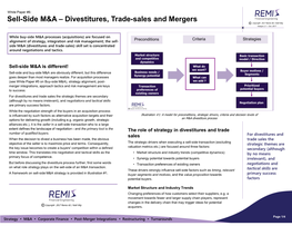 Sell-Side M&A – Divestitures, Trade-Sales and Mergers