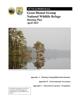 Great Dismal Swamp Draft Hunting Plan 2021