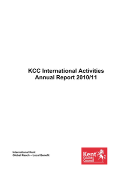 KCC International Activities 2010