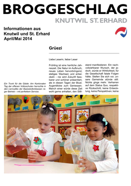 KNUTWIL ST. ERHARD Informationen Aus Knutwil Und St