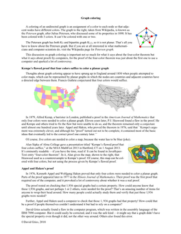 David Gries, 2018 Graph Coloring A