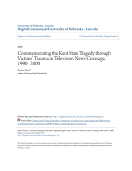 Commemorating the Kent State Tragedy Through Victims' Trauma In