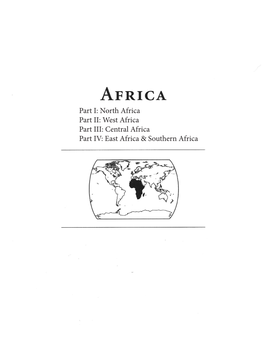 West Africa Part III: Central Africa Part IV: East Africa & Southern Africa Name: Date